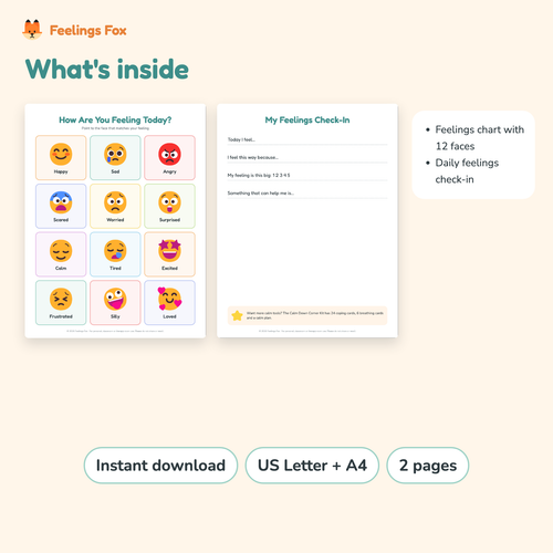 What's inside the How Are You Feeling Today? Free Chart